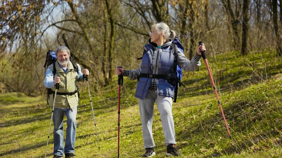 elderly couple hiking dublin physio & chiropractic